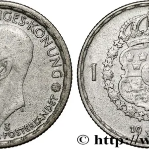 SUÈDE 1 Krona Gustave V 1948 fwo_781411 Monde Garantie Incluse