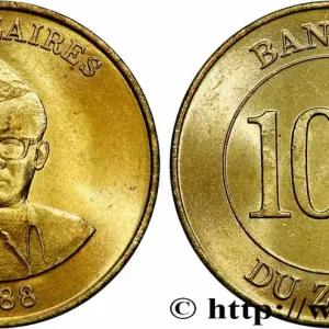 Prix Choc ZAÏRE 10 Zaires Maréchal Moubutu 1988 fwo_781918 Monde