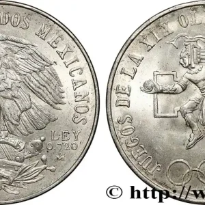 MEXIQUE 25 Pesos Jeux Olympiques de Mexico 1968 Mexico fwo_782013 Monde Fait Main