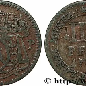 ALLEMAGNE - MUNSTER 4 Pfenning Clément-Auguste Ier de Bavière 1745 fwo_784159 Monde Satisfait Ou Remboursé