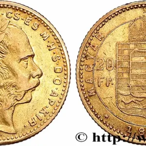 OR, PALLADIUM ET PLATINE INVESTISSEMENT 20 Francs or ou 8 Forint, 2e type François-Joseph Ier 1882 Kremnitz fwo_789251 Monde Affaire À Saisir