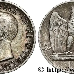 Commander Vite ITALIE 5 Lire Victor Emmanuel III 1927 Rome fwo_789823 Monde
