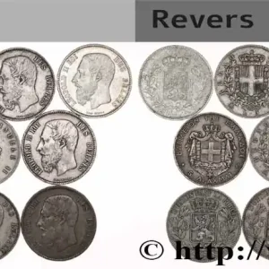 ARGENT D'INVESTISSEMENT Lot de 10 écus de 5 Francs Union Latine n.d. fwo_765821 Monde Nouvelle Collection