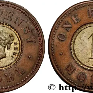 GRANDE BRETAGNE - VICTORIA 1 Penny Model n.d. Londres fwo_958872 Monde Expédition Rapide