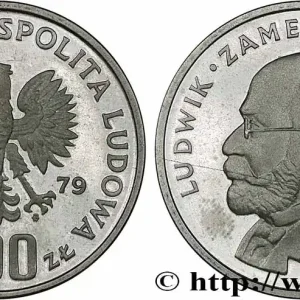 En Vogue POLOGNE 100 Zlotych Proof Ludwik Zamenhof 1979 Varsovie fwo_787323 Monde
