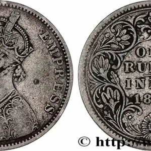 Offre Du Jour INDES BRITANNIQUES 1 Roupie Victoria 1879 Bombay fwo_787404 Monde
