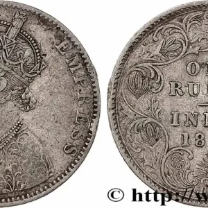 Offre Spéciale INDES BRITANNIQUES 1 Roupie Victoria 1892 Bombay fwo_787432 Monde