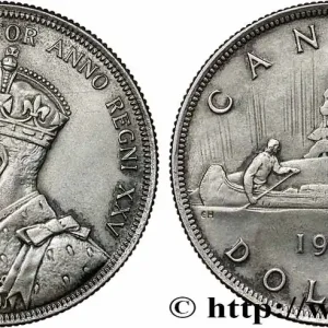 CANADA 1 Dollar Georges V jubilé d’argent 1935 fwo_787502 Monde Commander Vite