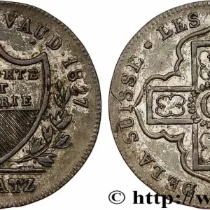SUISSE - CANTON DE VAUD 1 Batzen 1827 Lausanne fwo_787520 Monde Fait Main