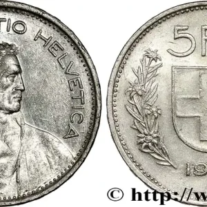 Top Qualité SUISSE 5 Francs Berger des alpes / bouclier suisse 1952 Berne - B fwo_787649 Monde