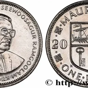 ÎLE MAURICE 1 Roupie Sir Seewoosagur Ramgoolam 2004 fwo_724839 Monde Haute Qualité