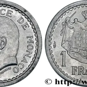 MONACO 1 Franc Louis II (1943) Paris fwo_736589 Monde Bon Marché