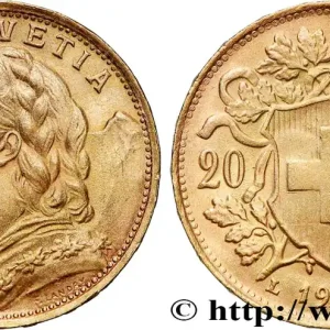 Affaire À Saisir OR, PALLADIUM ET PLATINE INVESTISSEMENT 20 Francs "Vreneli" 1935 Berne fwo_769552 Monde