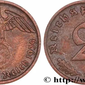 ALLEMAGNE 2 Reichspfennig 1939 Stuttgart fwo_775701 Monde Artisanat