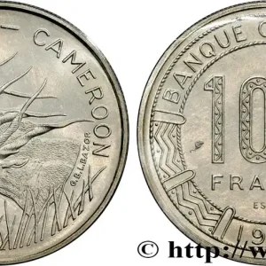 Offre Limitée CAMEROUN Essai de 100 Francs légende bilingue, type Banque Centrale, antilopes 1972 Paris fwo_775774 Monde