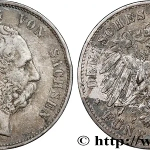 ALLEMAGNE - SAXE 5 Mark Georges 1900 Muldenhütten fwo_777143 Monde En Vogue