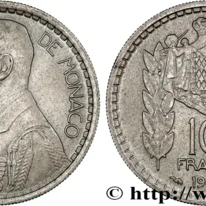 MONACO 10 Francs Louis II 1946 Paris fwo_779368 Monde Vente Flash