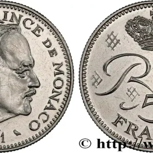 Prix Réduit MONACO 5 Francs Rainier III 1971 Paris fwo_780250 Monde