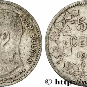 Livraison Express BELGIQUE 50 Centiemen (Centimes) Léopold II légende en flamand 1909 fwo_781400 Monde
