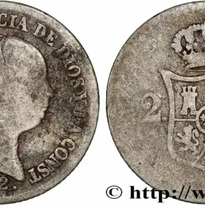Offre Limitée ESPAGNE 2 Reales Isabelle II 1852 Madrid fwo_781796 Monde
