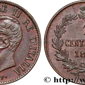 ITALIE 1 Centesimo Victor Emmanuel II 1867 Milan fwo_782002 Monde Garantie Incluse