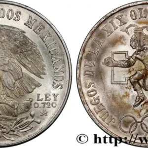 MEXIQUE 25 Pesos Jeux Olympiques de Mexico 1968 Mexico fwo_782016 Monde Bon Plan