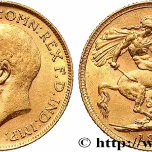 Top Vente OR, PALLADIUM ET PLATINE INVESTISSEMENT 1 Souverain Georges V 1913 Londres fwo_789247 Monde