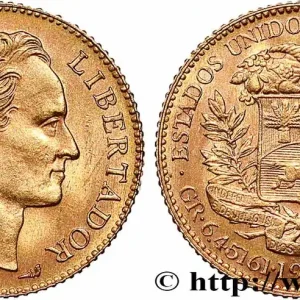 OR, PALLADIUM ET PLATINE INVESTISSEMENT 20 Bolivares 1912 Paris fwo_790157 Monde Édition Limitée