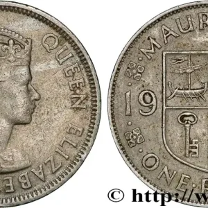 Bon Plan ÎLE MAURICE 1 Rupee (Roupie) Élisabeth II 1971 Royal Mint Llantrisant fwo_791165 Monde
