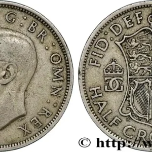 Tendance ROYAUME-UNI 1/2 Crown Georges VI 1948 fwo_791166 Monde