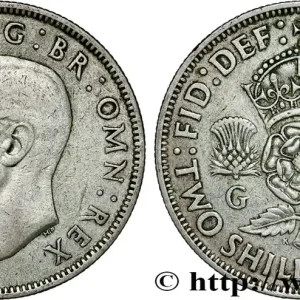 Achetez Aujourd’hui ROYAUME-UNI 1 Florin (2 Shillings) Georges VI 1943 fwo_791227 Monde