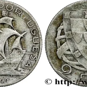 PORTUGAL 2 1/2 Escudos 1943 fwo_791255 Monde Paiement Sécurisé