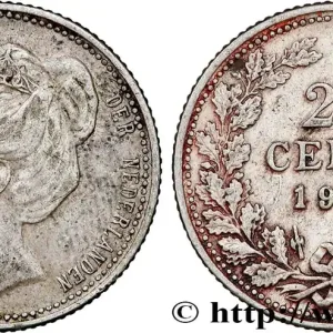 Commander Maintenant PAYS-BAS 25 Cents Wilhelmina 1902 Utrecht fwo_792193 Monde
