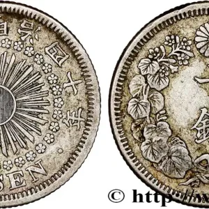 JAPON 10 Sen an 40 ère Meiji 1907 fwo_792320 Monde Retour Gratuit