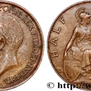 Satisfait Ou Remboursé ROYAUME-UNI 1/2 Penny Georges V 1914 fwo_792364 Monde