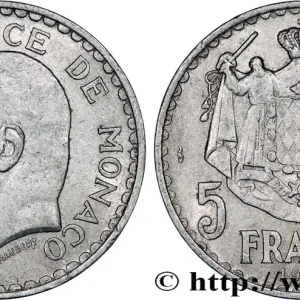 Artisanat MONACO 5 Francs Louis II 1945 Paris fwo_792366 Monde
