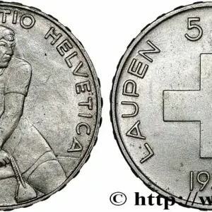 SUISSE 5 Francs 600e anniversaire de la bataille de Laupen 1939 Berne fwo_787093 Monde Soldes