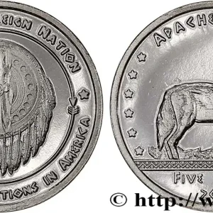 Achat Immédiat ÉTATS UNIS D'AMÉRIQUE - Tribus Amérindiennes 5 Cents Proof Tribus Apache 2016 fwo_790805 Monde