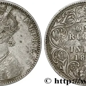 INDES BRITANNIQUES 1 Rupee (Roupie) Victoria 1893 Bombay fwo_790862 Monde Édition Limitée