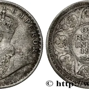 Offre Du Jour INDES BRITANNIQUES 1 Rupee (Roupie) Georges V 1912 Bombay fwo_790978 Monde