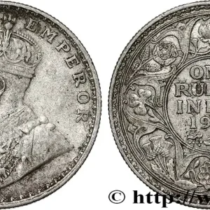 INDES BRITANNIQUES 1 Rupee (Roupie) Georges V 1914 Bombay fwo_790986 Monde Usine Directe