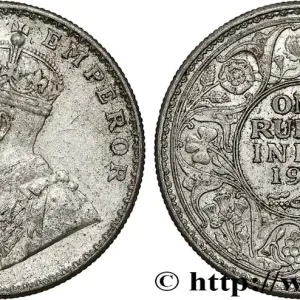 Meilleur Choix INDES BRITANNIQUES 1 Rupee (Roupie) Georges V 1916 Bombay (Mumbai) fwo_790997 Monde