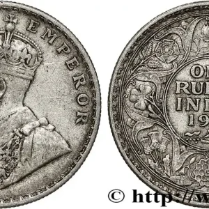Jusqu’à Épuisement Des Stocks INDES BRITANNIQUES 1 Rupee (Roupie) Georges V 1917 Calcutta fwo_791010 Monde