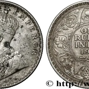 Affaire À Saisir INDES BRITANNIQUES 1 Rupee (Roupie) Georges V 1918 Calcutta fwo_791043 Monde