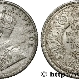 INDES BRITANNIQUES 1 Rupee (Roupie) Georges V 1919 Bombay fwo_791067 Monde Prix Bas