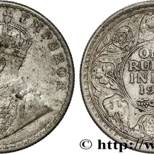 Top Vente INDES BRITANNIQUES 1 Rupee (Roupie) Georges V 1919 Bombay fwo_791069 Monde