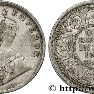 INDES BRITANNIQUES 1 Rupee (Roupie) Georges V 1919 Bombay fwo_791072 Monde Top Qualité