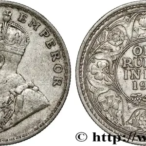 Promotion INDES BRITANNIQUES 1 Rupee (Roupie) Georges V 1919 Bombay fwo_791076 Monde