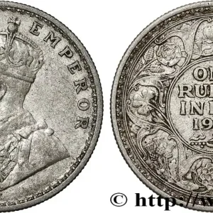Quantité Limitée INDES BRITANNIQUES 1 Rupee (Roupie) Georges V 1920 Calcutta fwo_791083 Monde