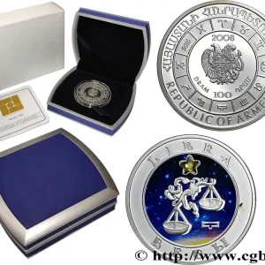 ARMÉNIE 100 Dram proof Signe du Zodiaque - Balance 2008 fwo_775516 Monde Tendance